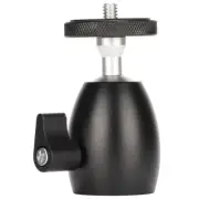 Tripod Ball Head Aluminum Alloy 1/4in Mini Ball Head Adapter For SLR Monopod S ❥