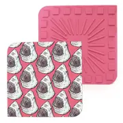 Modgy 20cm Square Silicone Heat-Resistant Trivet Table Protector Sharktacular