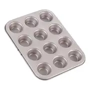 Mini Muffin Pan, 12-Cavity Non-Stick Mini Cupcake Pan 04 - Mini Muffin 12 Cups