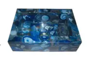 Blue Agate Gemstone Custom Wash Basin And Sink For Kitchen And Bathroom Decors