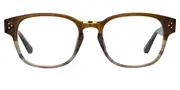 Linda Farrow CARLOS LFL1412 C3 Men's Glasses Brown Size 55 - Private Health Rebate - Blue Light Block Available