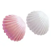 2 Pcs Simulated Shell Ornaments Decorative Seashell Shells Candy Boxes Office