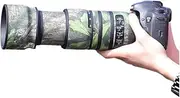 CHASING BIRDS Camouflage Waterproof Lens Coat for Sigma 100-400mm F5-6.3 DG OS HSM Rainproof Lens Protective Cover (Green Leaf Camouflage, with 2.0X TC (TC-2001))