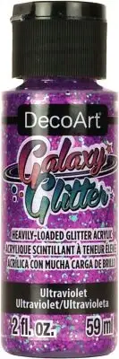 DecoArt Galaxy Glitter Acrylic Paint 2oz Ultraviolet