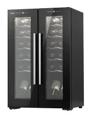Devanti Wine Fridge Cooler Dual Zone 24 Bottles