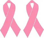 XTRAYXRAY Pink Breast Cancer Awareness Ribbon Car Decal Window Bumper Decal Sticker Suitable for Cars, Trucks 2Pcs