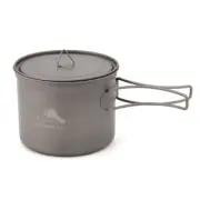 TOAKS Titanium Cup Folding Handle Camping Mug Outdoor Tableware