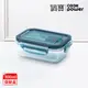 【CookPower 鍋寶】高硼硅玻璃×防滑條紋 耐熱玻璃防滑保鮮盒300ML-長方形(BVC-03001)