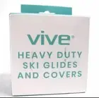 Vive Health Vive Heavy Duty Walker Ski Glides & Ski Glide Covers MOB1006 (NEW)-U