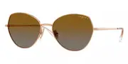 Vogue Eyewear VO4330S Polarized 5152T5 Women’s Sunglasses Gold Size 56