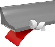 [CLSQLXYJZC] Waterproof Barrier Bathroom, Silicone Water-Blocking Self-Adhesive Splash Guard with Caulk Tape, Collapsible Bath Stopper Retention System, Bottom Seal Strip (Color : Gray, Size : 300CM)