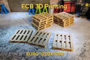 ECB 3D Printing 1/14 Scale EURO 1200x1000 Pallets