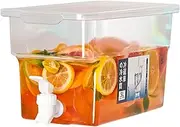 Cold Brew Bottle - 5 L Lemonade Juice Teapot, Leakproof Drink Dispenser | Large Capacity Refrigerator Juice Bucket with 5 L Large Capacity, Cold Water Kettle with Faucet for Lemonade Juice Teapot