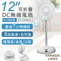 在飛比找ihergo愛合購優惠-免運!【山田家電YAMADA】12吋奈米銀抑菌多功能摺疊DC