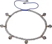 [Xfoxstal] Boho Crystals and Stones Beaded Anklet Yoga Meditation Handmade Foot Jewelry Anklets for Women Summer Beach