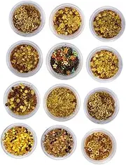 Minkissy Nail Decals Stickers Set 12 Boxes Manicure Kits Sequins Decorative Nail Art Supplies for Women Ladies