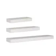 Ekkio Floating Shelf Set of 3 White EK-WS-101-SH