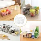 Fridge Freezer Basket MultiAUed Metal Wire Storage Basket For Refrigerator AU