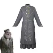 Albus Dumbledore Cosplay Costume Full Set Halloween Disguise Carnival Party Costume For Adults - JA L