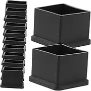 COHEALI 12Pcs Chair Leg Floor Protectors Durable Furniture Covers for Hardwood Floors Non Slip Easy to Install for Home Office for Table Sofa and Desk