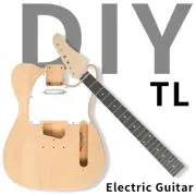 DIY 6 String TL Style Electric Guitar Kits with Mahogany Body, Maple Neck --