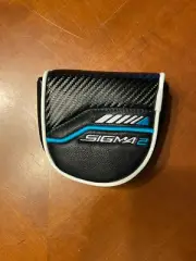 PING Sigma 2 Putter Head Cover [Black/White] Mallet Headcover ~ Magnetic Closure