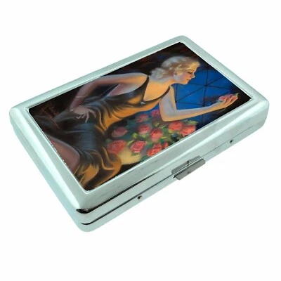 Vintage Flapper Pinup Cigarette Case RFID Protection Wallet