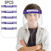 5x Kids Anti-fog Safety Face Shield Transparent Breathable Full Face Protective