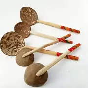Ceylon Handmade Coconut Shell Spoons Kitchen tools 100% Eco Friendly Natural New