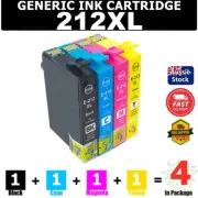 4x Generic Ink Cartridge 212XL 212 XL For Epson WF-2810 WF-2830 WF-2850 XP-2100