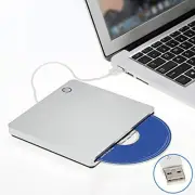 KuWFi External CD DVD Drive Player for Laptop USB 2.0 Portable Ultra Slim CD ...