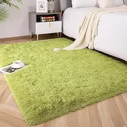 Plush Carpets Fluffy Ultra Soft Indoor Modern Area Rugs Living Room Play Mats for Children Bedroom Home Decor Nursery Rug,Green,120x160cm