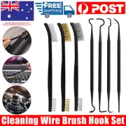 Nylon Brass Scrub Brushes Metal Remover Mini Wire Brush Hook Set