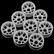 Yeah Racing Plastic Wide Rim Set Offset 0 +1 +2 +3 White Kyosho 1/28 RWD Mini-Z