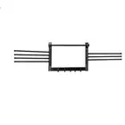 Wall Mounted Rotating Laundry Drying Rack with Hooks and Swing Arms Black