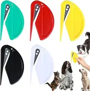 Heartfeltyire 5pcs Pet Knot Opener Knotting Comb Removal Dematting Hair Flea Brush Shedding Tool Matted Fur Tick De Remover Matting Grooming Supplies for Indoor Medium Long Haired Cats Dogs Tangled