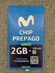 Movistar Chile Mini/Micro/Nano SIM card prepaid prepago chip