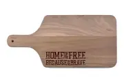 Creative Products Because of the Brave 17 x 8 Walnut Paddle Cutting Board