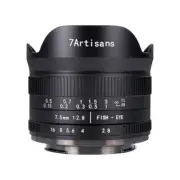 7artisans 7.5mm F2.8 II APS-C Wide Angle Fisheye Lens for Fujifilm Fuji X XF FX