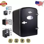Compact 4L Retro Mini Fridge with Removable Shelf - Home & Travel Essential