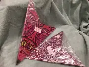 Paper Star Lanterns 12.5”/14” Shades of Pink-Lights not Included (set of 2) NWT
