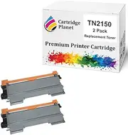 Cartridge Planet 2-Pack Compatible Toner Cartridge for Brother TN-2150 TN2150 (2,600 Pages) for Brother DCP7040 HL2140 HL2142 HL2150N HL2170W MFC7340 MFC7440N MFC7840