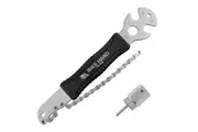 BIKEHAND 2 in 1 Bicycle Cassette Removal Installation Tool Kit with 15mm Pedal Wrench - Chain Whip and Lockring Tool - Compatible with Shimano Sram HG