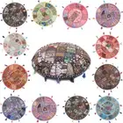 Embroidery 32" Round Indian Multi Floor Cushion Cover Patchwork Throw Sofa Decor