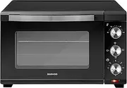 Daewoo Mini Oven & Grill- 1600w Countertop, Portable Electric Cooker with adjustable Temperature Settings and 60 Minute Timer with Indicator Light. Including Baking tray & Wire Rack