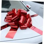 Big Car Bow 20 inch Round Shape Present Bows, Birthday Bow, Giant Metallic Red