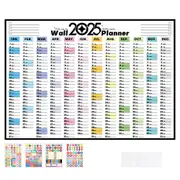 2025 Wall Calendar Adhesive Schedule Planner 12 Months Calendar for Organizing and Planning
