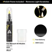 Touch Up Paint For Renault All Models KH3 Black With Polish Paste