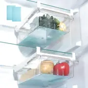Refrigerator Organizer Bins with Handle - 2PCS Pull-out Fridge Drawer Organiz...