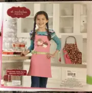 Baking: "St Nicholas Square" Reversible Childs Apron Adjustabe Neck Strap NEW